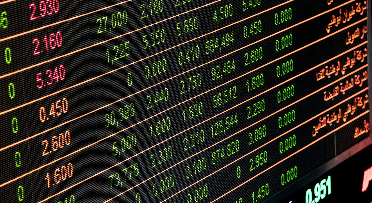 Stock market display board